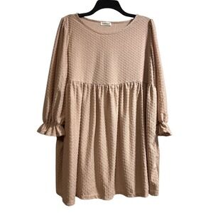 Querencia Brand Maternity Blouse Top Women's Size Large Light Pink